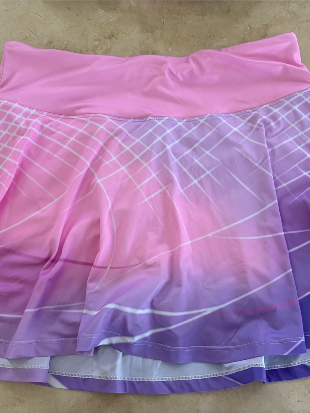 Women's Pink to Purple Gradient Tennis Skort